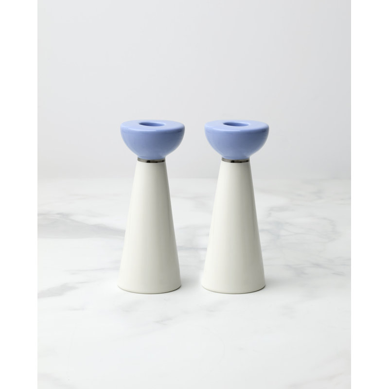 Kate Spade New York Oak Street Candlestick Holders, Set of 2
