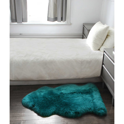 Haghni Sheepskin Animal Print Indoor Rug
