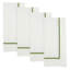 Odelle Embroidered Line Design Dinner 4 Piece Napkin Set-1788779517