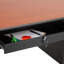 Bureau rectangulaire en acier pour piédestal