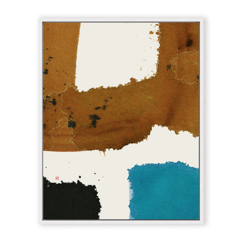 Abstract Off Track, Black, 48" H x 36" W x 1.125" D, Framed Print