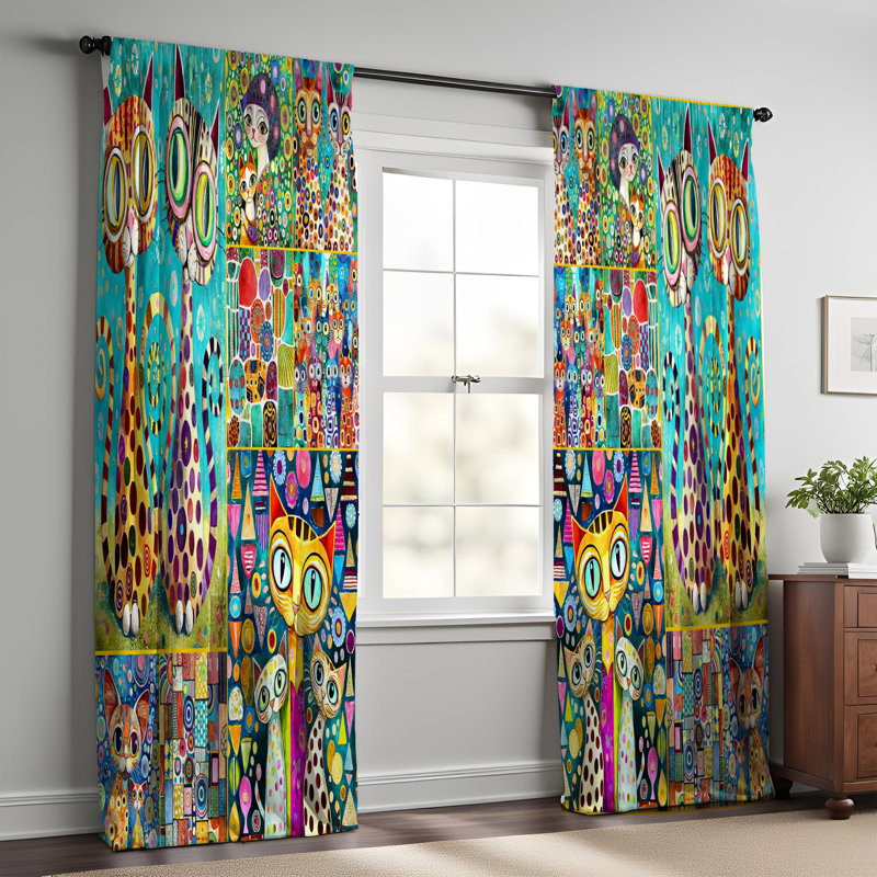Elyannah Room Darkening Curtain Pair, 56" W x 78" L