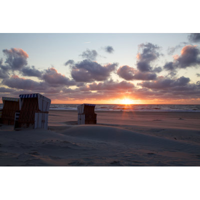 Sunset On Baltrum - Wrapped Canvas Print