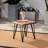 Rustic Industrial Accent Table For Patio, Wood And Metal, Fascinating, 18"X18"X18", Tint Shift Patio Console Table, Gorgeous, Glaze Alternation