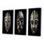 3 pièces sur toile - Masque africain traditionnel et traditionnel-176868245-176868247