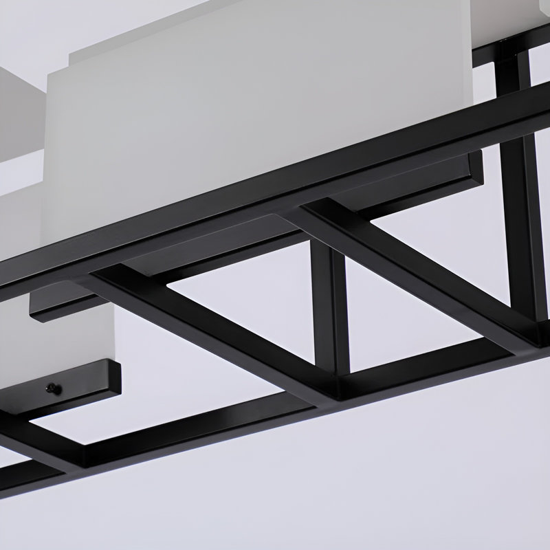 Redvers LED 40 inch Black Linear Pendant Ceiling Light Led Panel