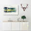 Eagle Flying Above New Zealand in Abstract - Wrapped Canvas-55315832