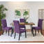 Ensemble de salle à manger 5 pièces Ashford, table à manger en épingle à cheveux avec 4 chaises, 4 options de couleurs