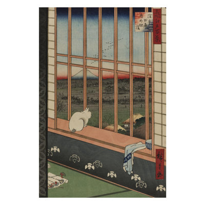 Asakusa Ricefields and Torinomachi Festival No. 101 from One Hundred Famous Views of Edo by Utagawa Hiroshige - Giclee Print