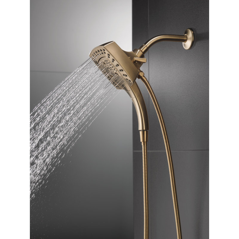 Dual Shower Head with H2Okinetic Technology, Champagne Bronze