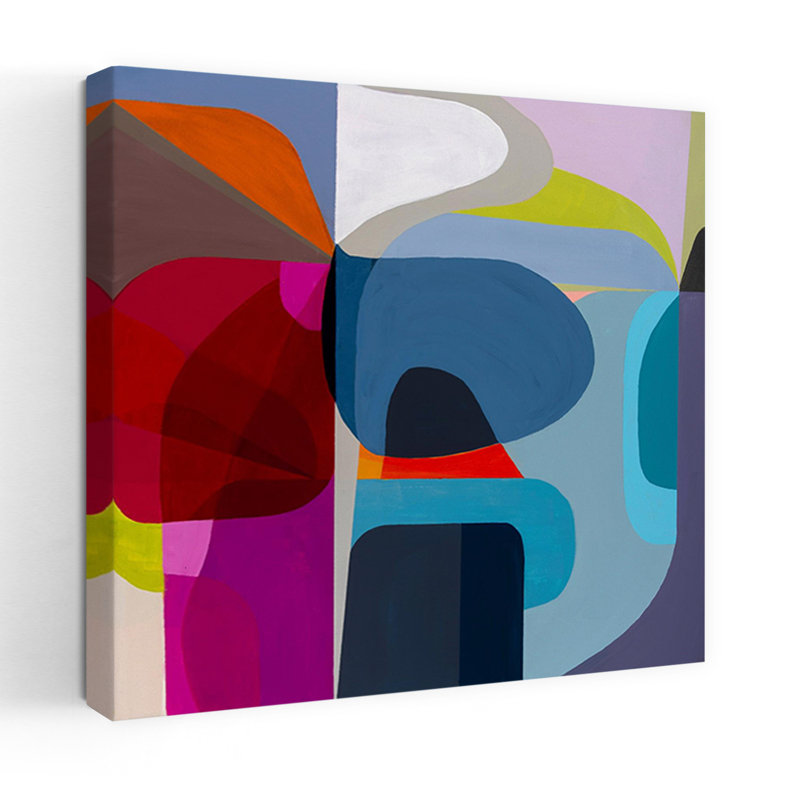 Point of Entrée, art contemporain abstrait, H 24 po x l 24 po