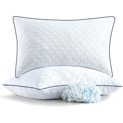 Cooling Bed Pillows Standard Size Set Of 2 For Sleeping -  Alwyn Home, 00DD7364006C49C096842FB468D410F3