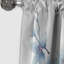 Bleu et blanc cerisier en fleurs saphir - rideau cerise - rideau occultant floral - 1 panneaux-30796516