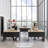 Vivo Black 59" X 12" Laminate Modesty Panel For Office Desk