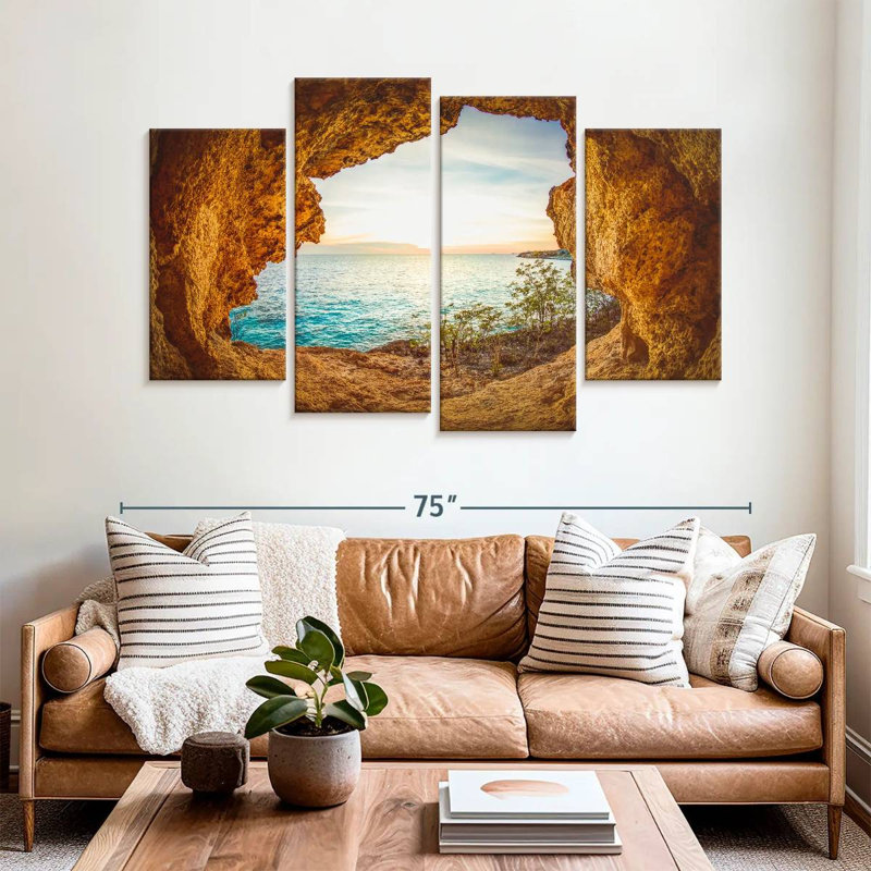 Bonaire Ocean Landscape, 42" H x 68" W