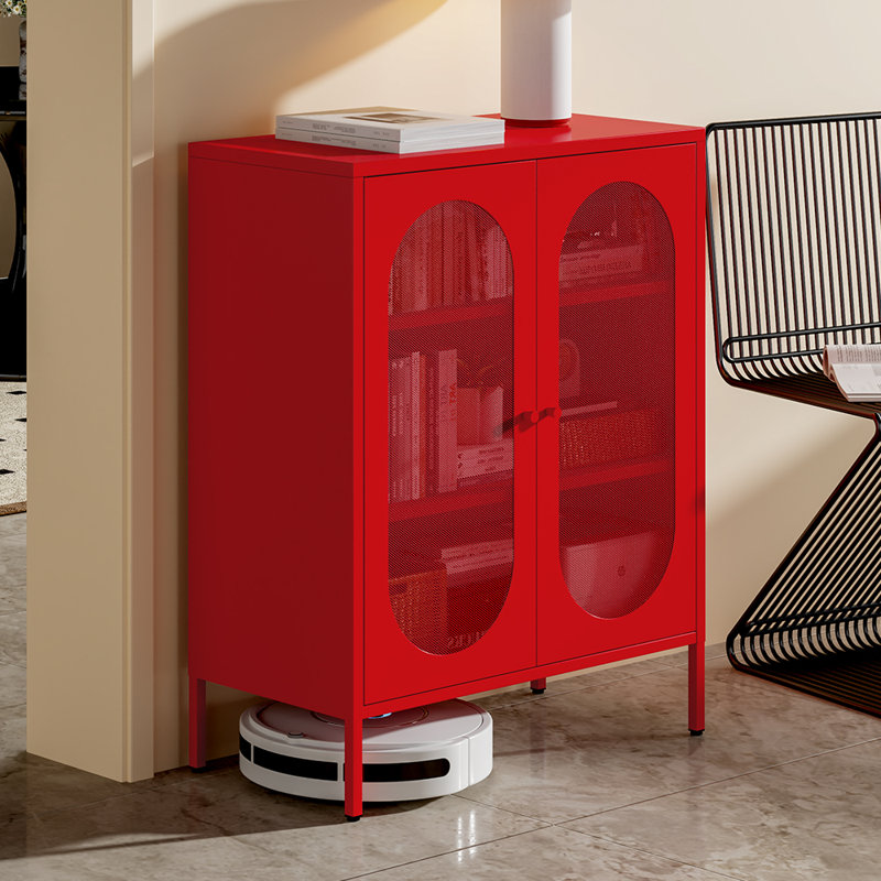 Metal Accent Merwin, Red