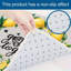 Ensemble de 2 tapis de cuisine antidérapants Lemon Wreath