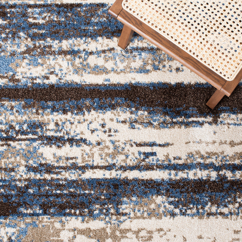 Hatsuye Performance Abstract Rug, Rectangle 6' x 9'