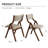 Set Of 2 Upholstered Folding Dining Chairs In Cream Taupe And Walnut, Space-saving, Easy To Carry, No Assembly Required