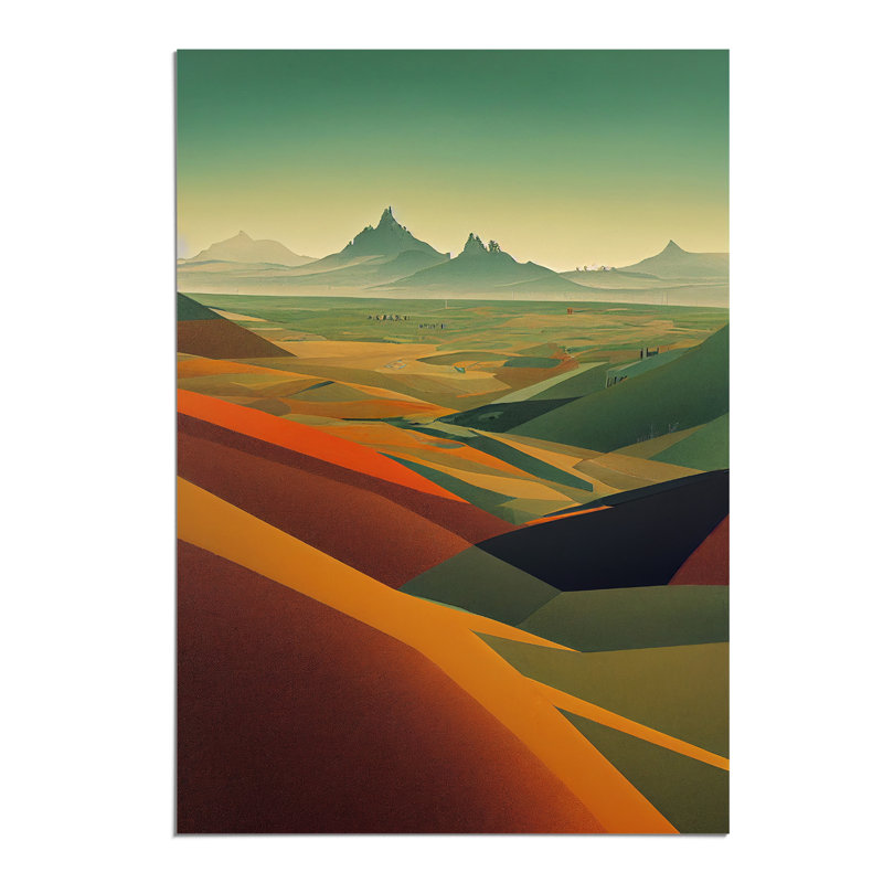 Brilliant Mountain Landscape - Wall Art, 42cm H x 29.7cm W, Paper