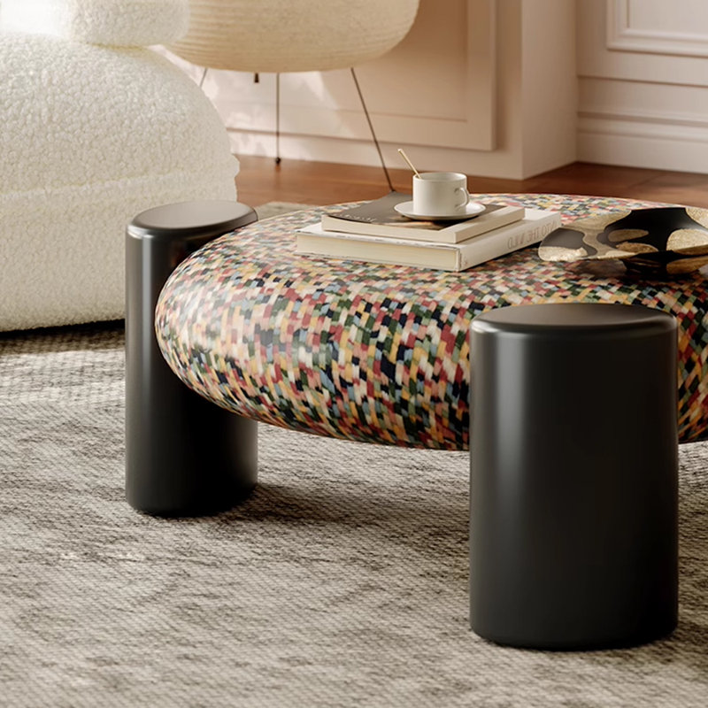 Premium Rainbow Colour Coffee Table Set