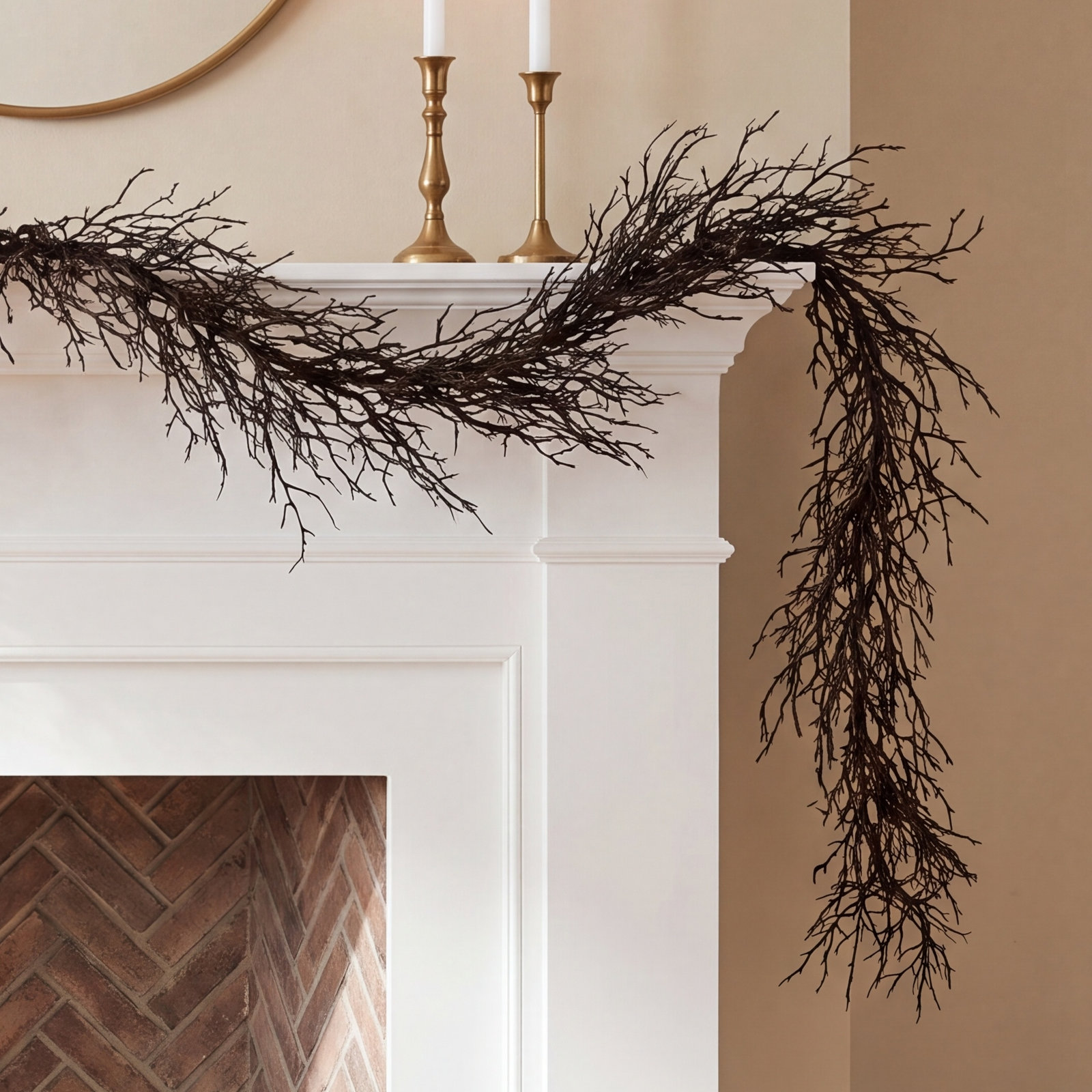 72" Glitter Branch Garland