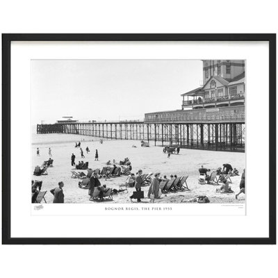 Bognor Regis, The Pier 1955 by Francis Frith - Single Picture Frame Print