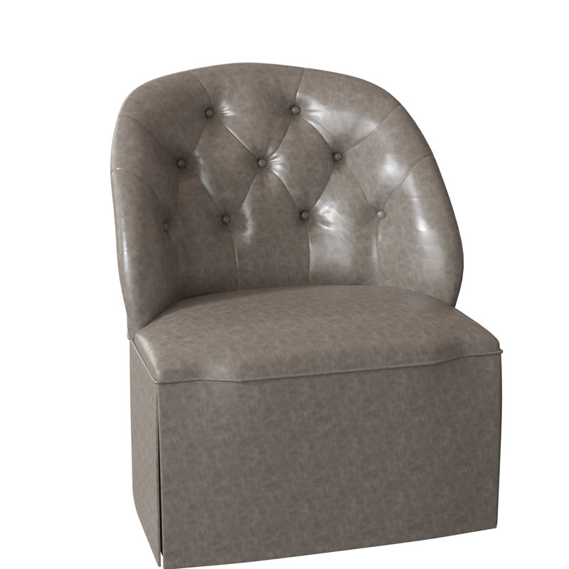 Fauteuil de chambre à housse de 27 po de large Chloe, Granit Julia