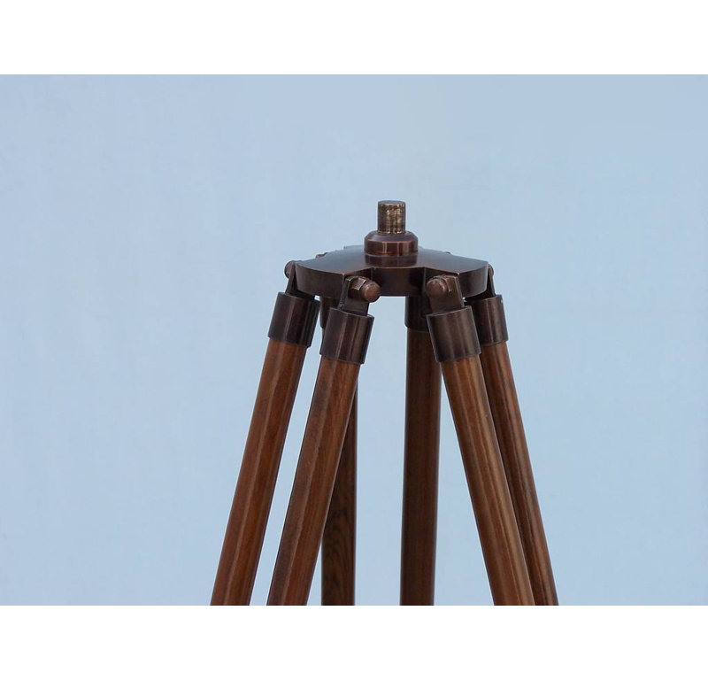 Tamara Decorative Telescope, Bronze / Leather Black