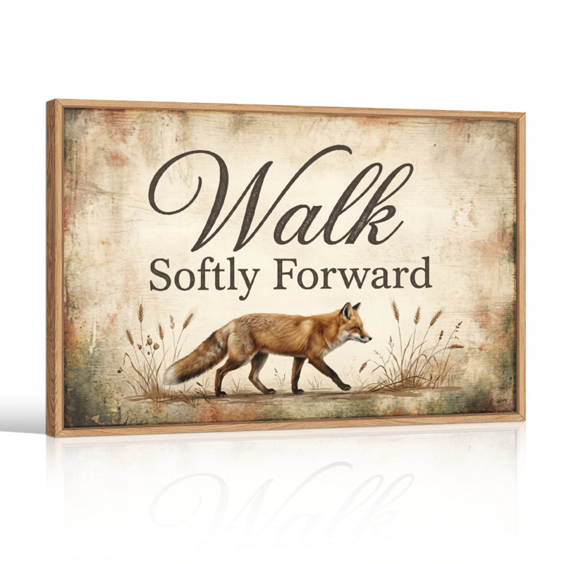 Ensemble de 1 tableau sur toile Fox Walk, H 32 po x l 48 po, Natural