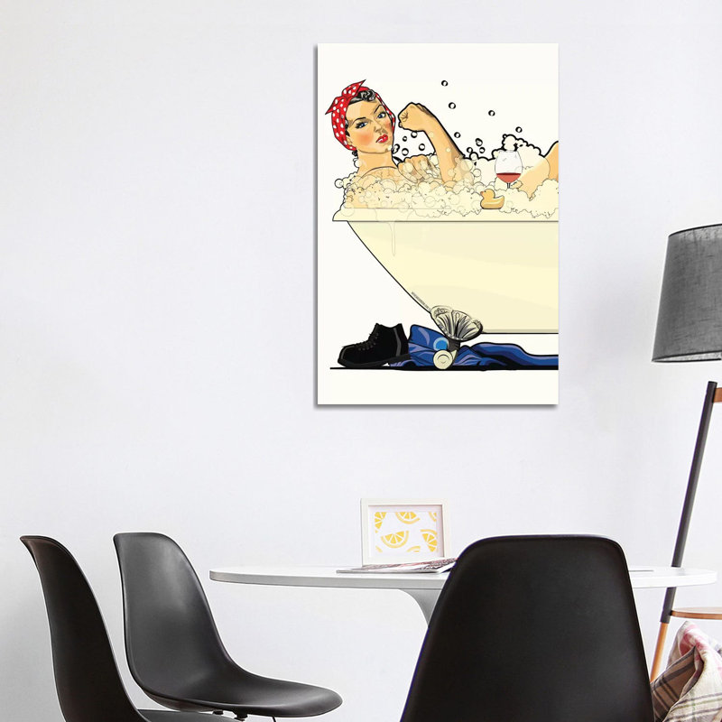 «We Can Do It in the Bath», impression sur toile tendue, H 40 po x l 26 po x P 1,5 po