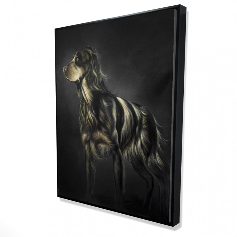 Épagneul picard, reproduction sur toile