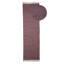 Chindi Uni Solid Colour Hand Crafted Hand Braided Mauve Area Rug-99999074