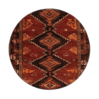 Turkish Brown Indoor and Outdoor Area Rug