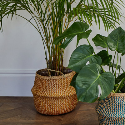 Seagrass Indoor Seagrass Lined Basket Planter