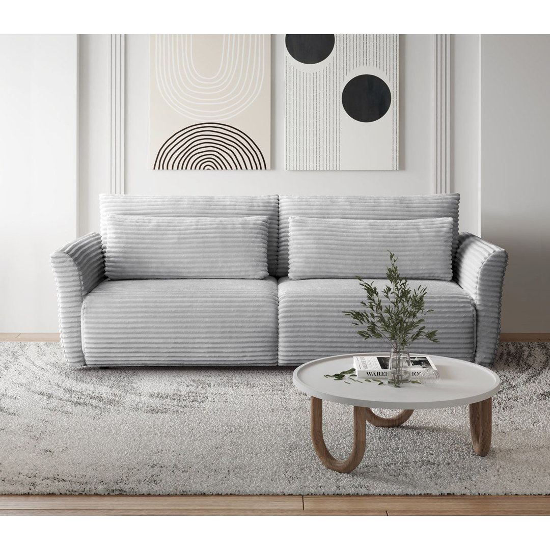 3-Sitzer Cord Schlafsofa Neils mit bettkasten