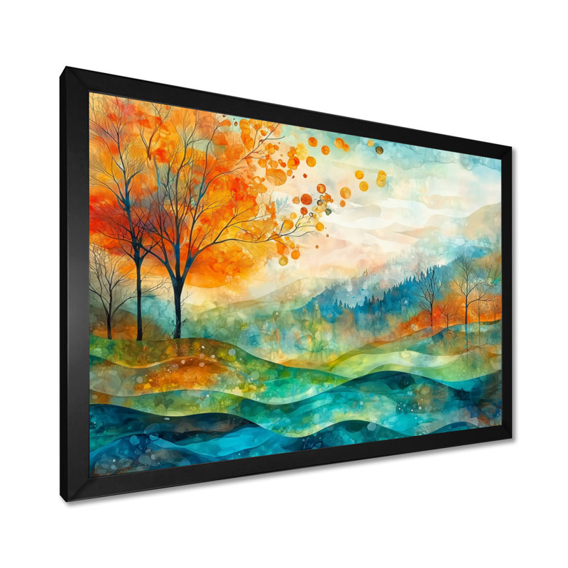 «Whispers In The Wind Abstract Prairies I», art mural Prairies, H 12 po x l 20 po, Noir