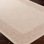 Beige Vanilya Modern Outdoor Rug, Bordered Stain Resistant Easy to Clean Rug For Patio, Balcony, Decks & Garden-1945370566
