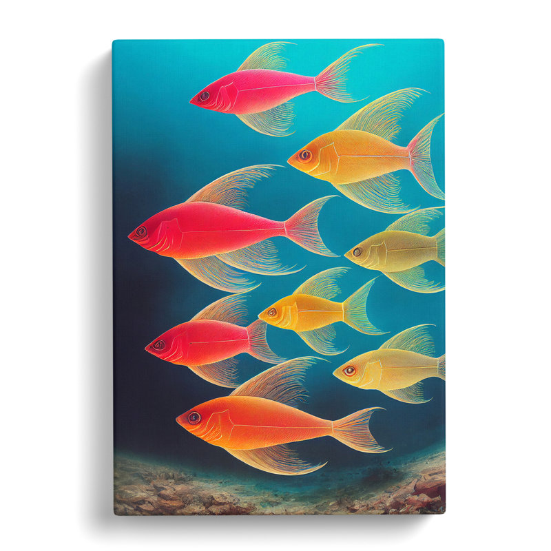 School Of Fish Vol.5 - Wrapped Canvas, 60cm H x 40cm W x 3cm D