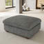 Pouf rectangulaire Kasi 92 cm (36,2 po) en chenille capitonnée, grand pouf individuel modulaire pour canapé d'angle-130631767