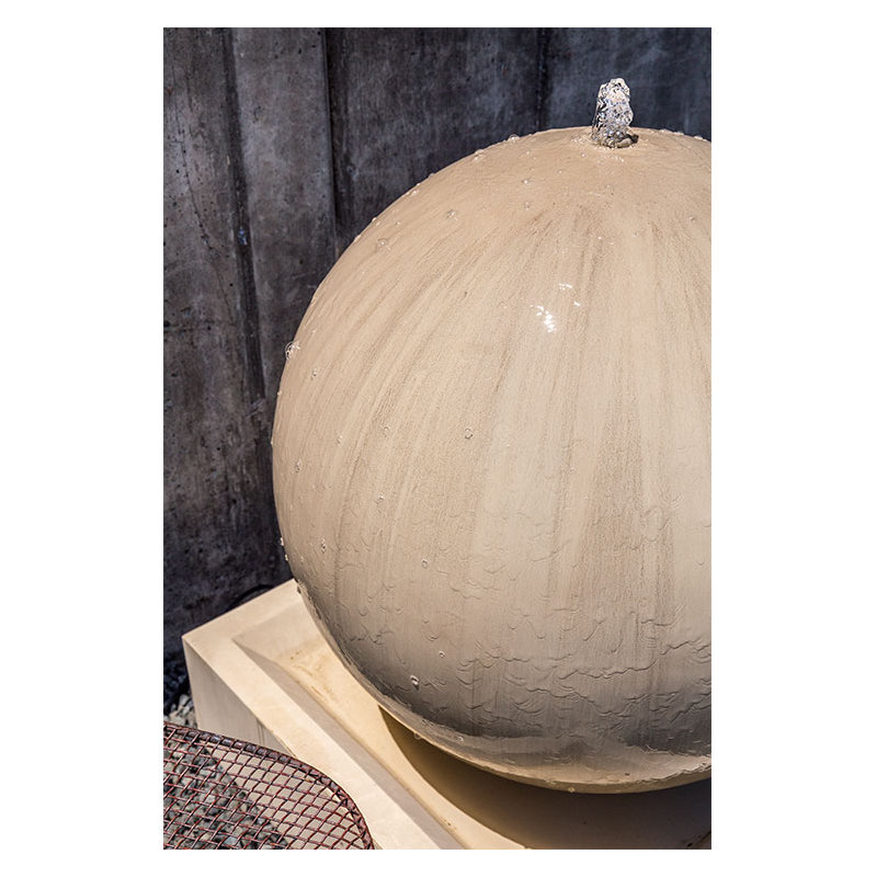 Hand Crafted Weather Resistant Floor Fountain, French Limestone