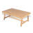 Teak Finish Acacia Wood Coffee Table, Rectangle Outdoor Patio Side Table
