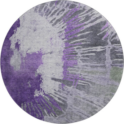 Premium Machine Washable Cerrito Purple Rug