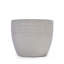 Handmade Ceramic Flower Pot Set of 3, 15/12/9 Inch Diameter, White Diamond Pattern, for Succulents Indoor/Outdoor Use on Windowsill & Bookshelf, Breathable Clay