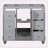 35.28'' Single Bathroom Vanity Base Only-100010021