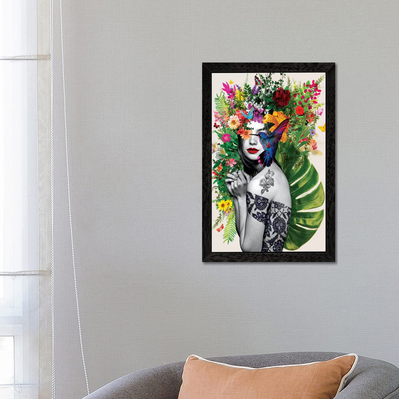 Chelsea Flowers by Ana Paula Hoppe - Print on Canvas, 66.04 cm H x 45.72 cm W, Black Framed