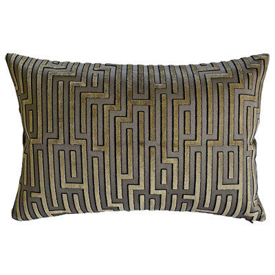 Chevron / Zig Zag Velvet Throw Pillow