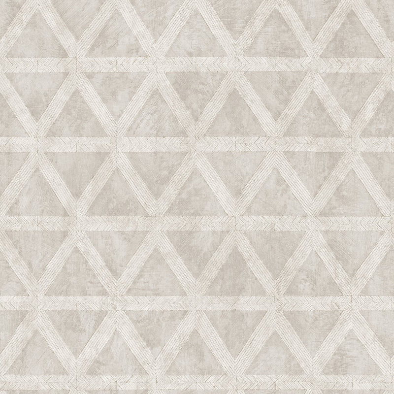 Utopia Collection Tri Prism Effect Wallpaper Roll, Cream