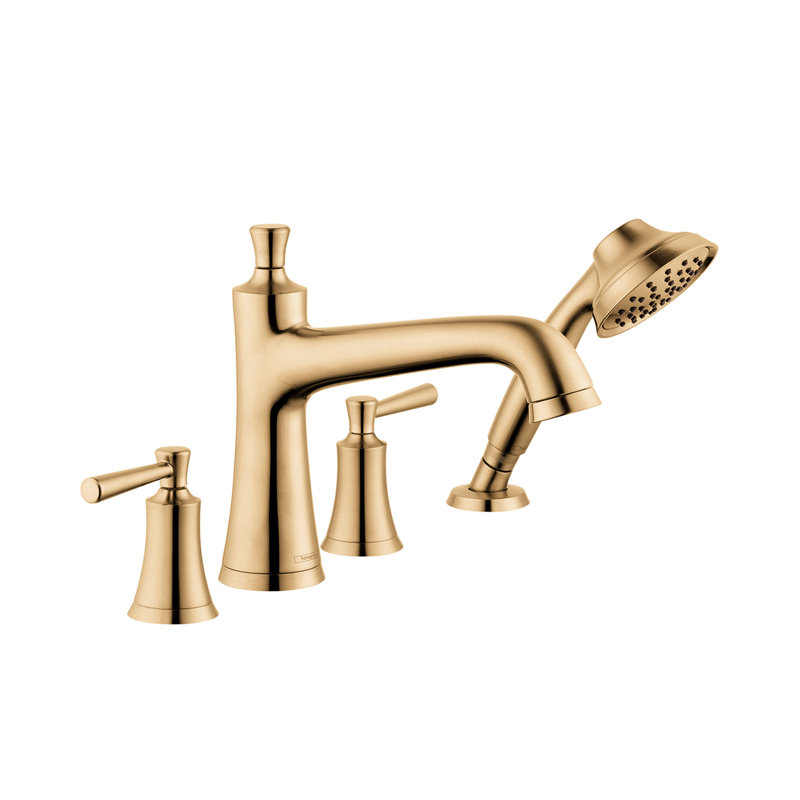 Hansgrohe Joleena 4-Hole Roman Tub Set Trim With 1.75 GPM Handshower