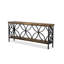 Console rectangulaire en bois massif noir-1854704126